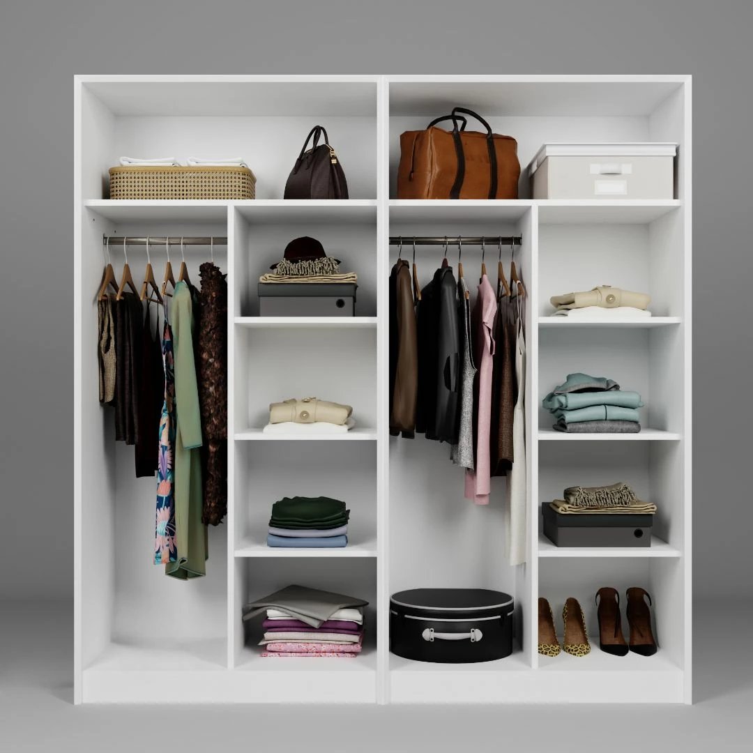 Dollap i bardhë për rroba, Skye Decor, Lucas 1600-87