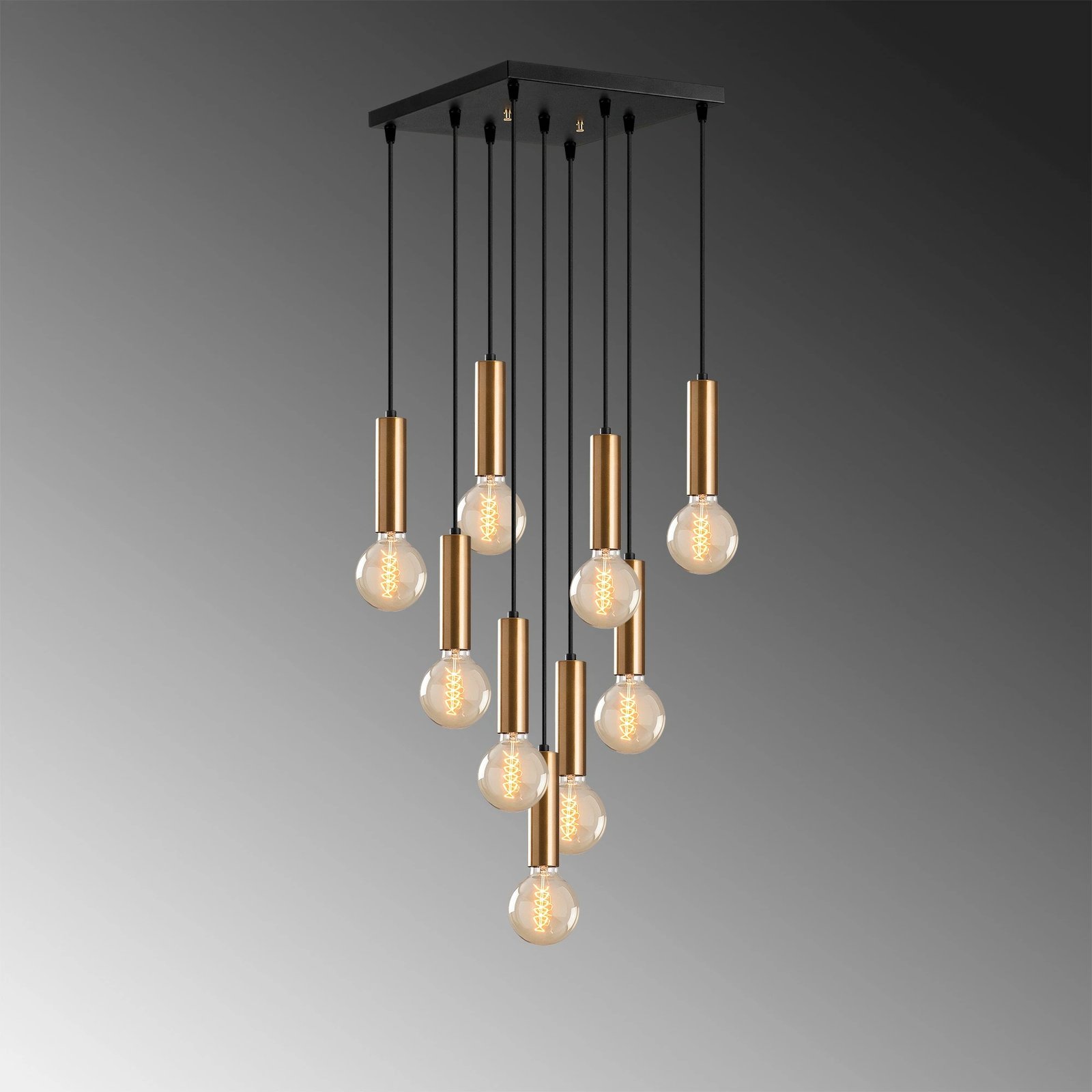 Kandil Opviq, Tempo - 6027, ngjyrë vintage, trup metalik, 50x50cm, lartësi e rregullueshme