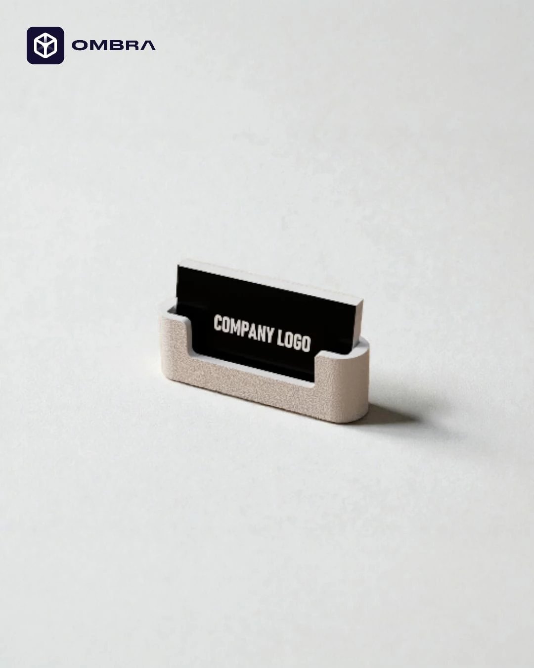 Mbajtëse për vizitëkarta solid surface, e bardhe