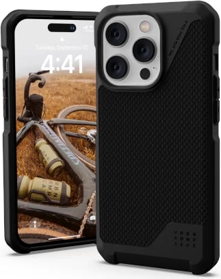 Mbështjellës UAG Metropolis LT për iPhone 14 Pro, MagSafe, Kevlar, i zi