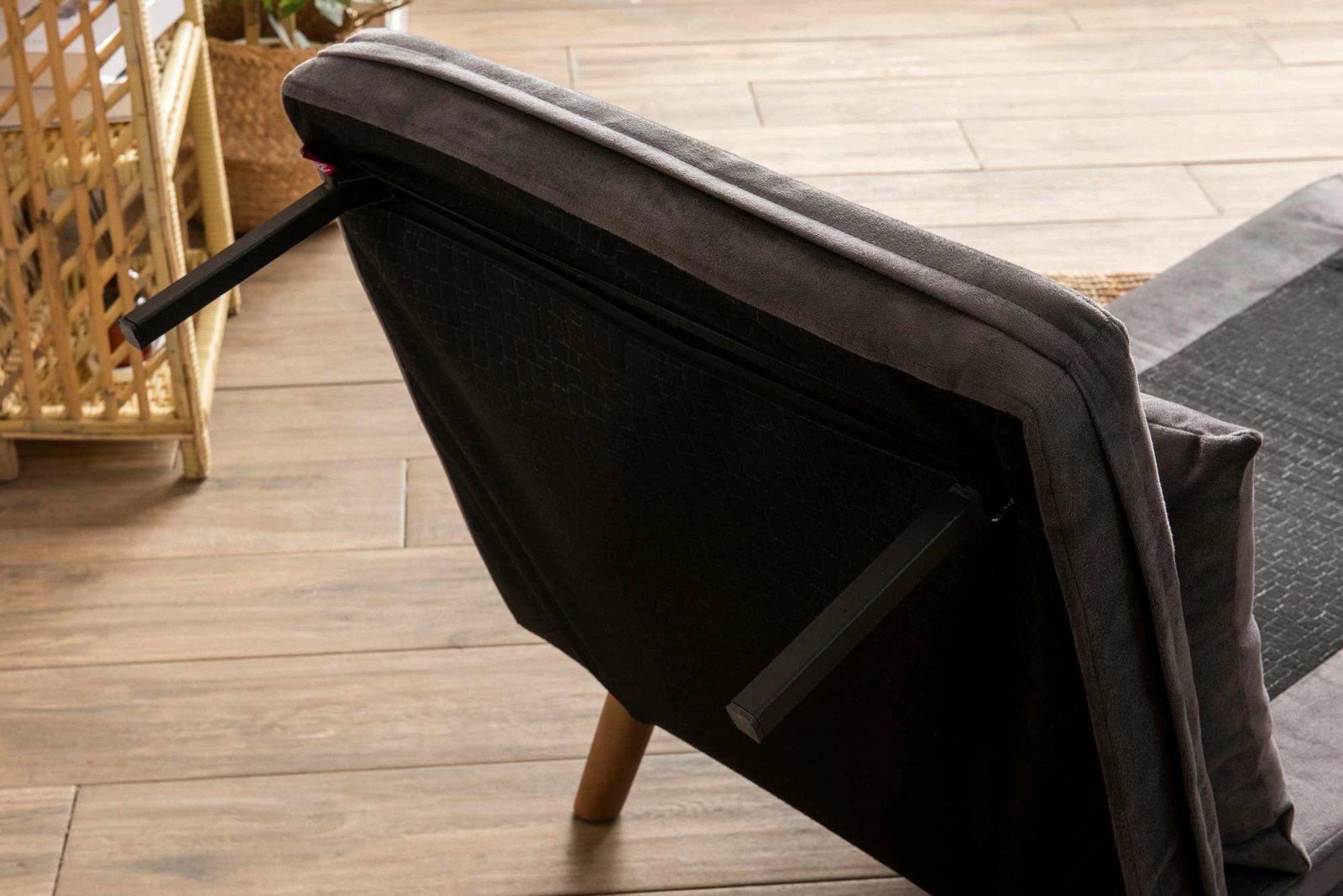 Krevat-karrige një vendës, Atelier del Sofa, Cosmo Single, ngjyrë gri