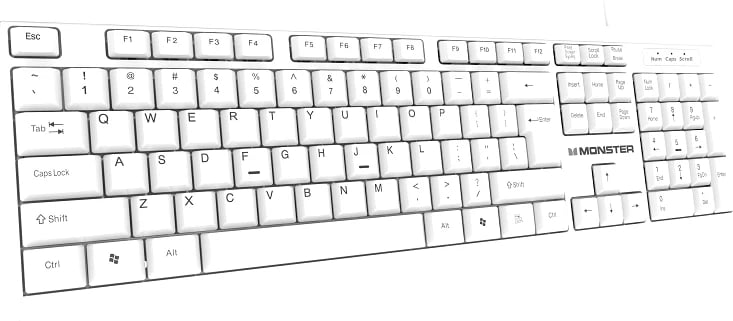 Set - Tastierë + Maus (2N1) MONSTER KM1-CWT