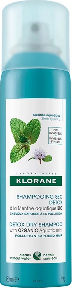 Shampon i thatë Klorane Detox me nenexhik të ujit organik 150ml