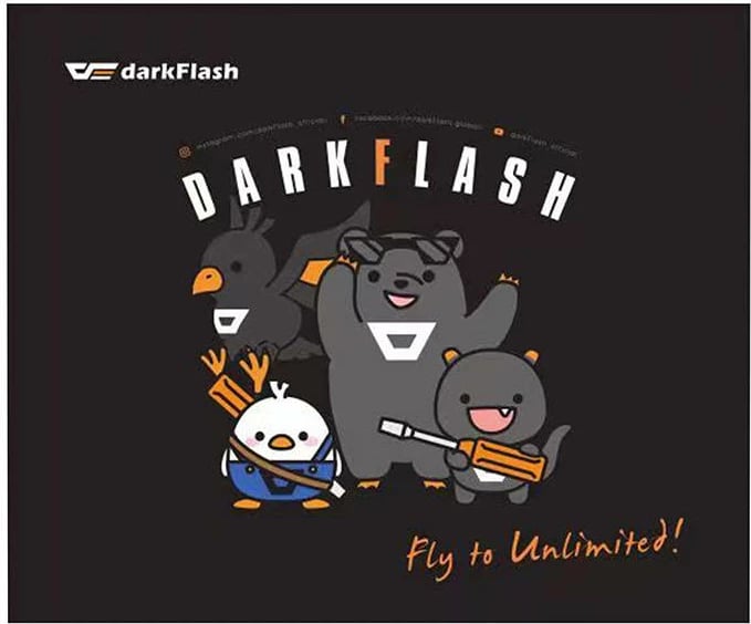 Mauspad Darkflash Gaming, 30x25 cm, e zezë