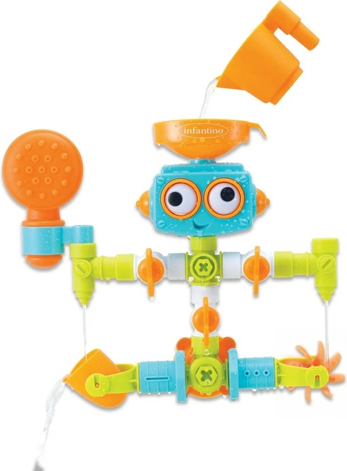 Lodër për banjë B-kids Bath Robot me dush, multikolor Lodër për banjë B-kids Bath Robot me dush, multikolor