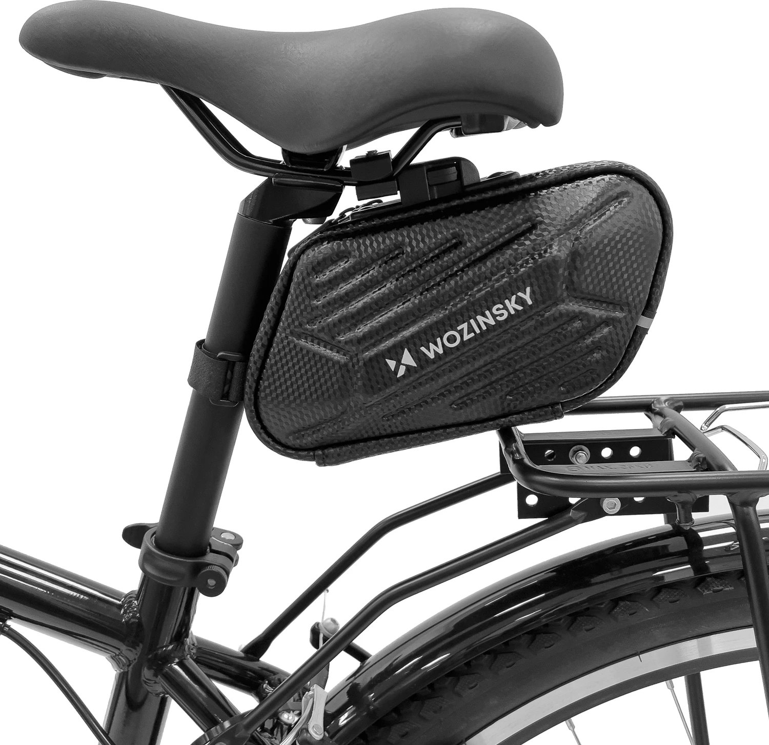 Çantë biçiklete Wozinsky WBB27BK, 1.5L, e zezë, waterproof