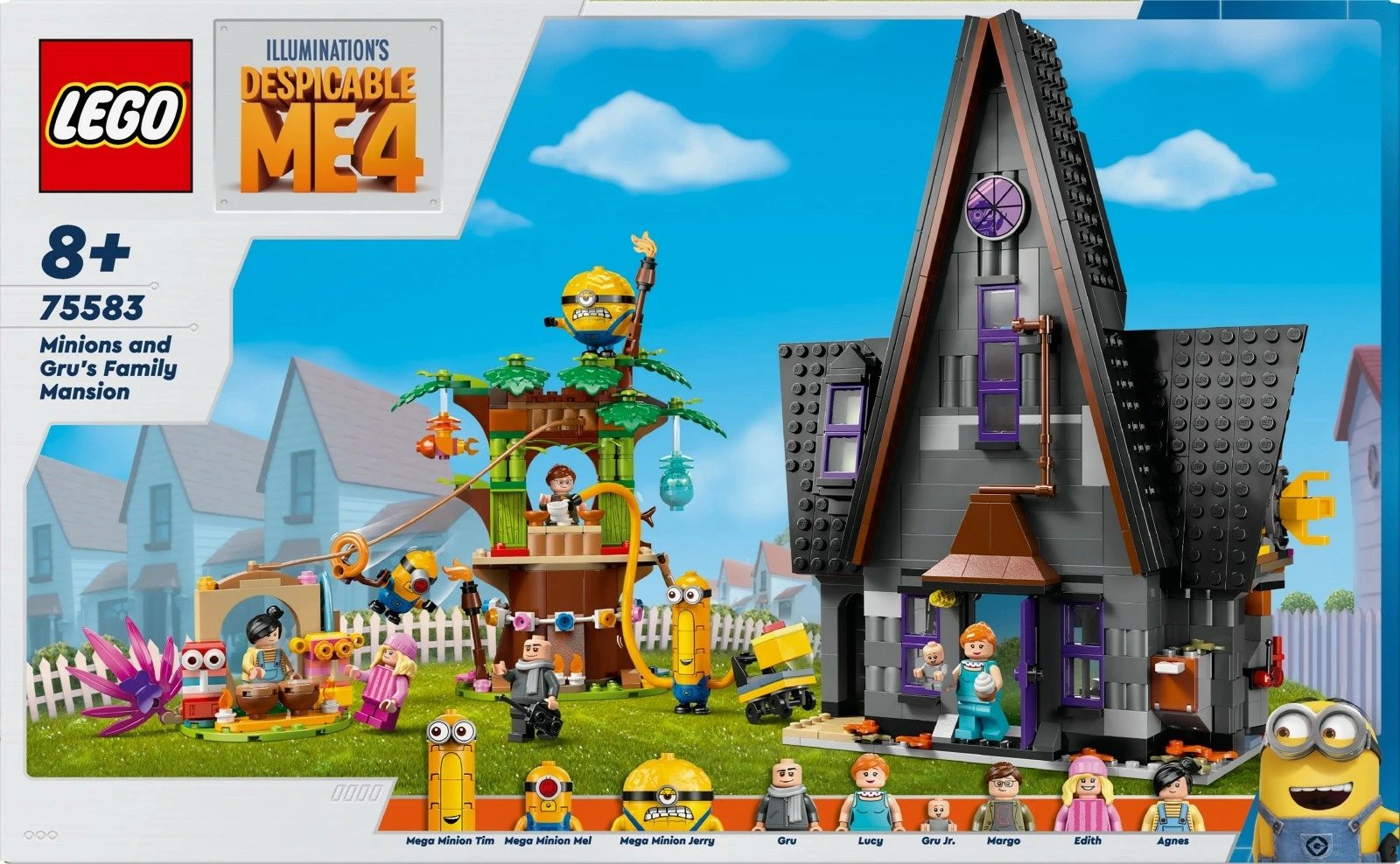 Set LEGO Minions Gru's Family Residence 75583, 868 pjesë, plastikë, për fëmijë, shumëngjyrësh
