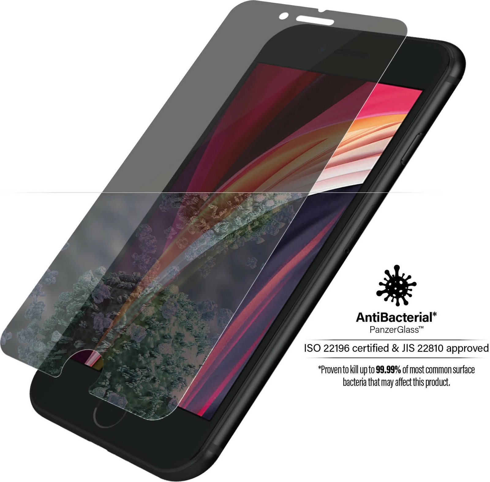 Mbrojtës ekrani PanzerGlass Privacy për iPhone 6/7/8/SE 2020/22, transparent