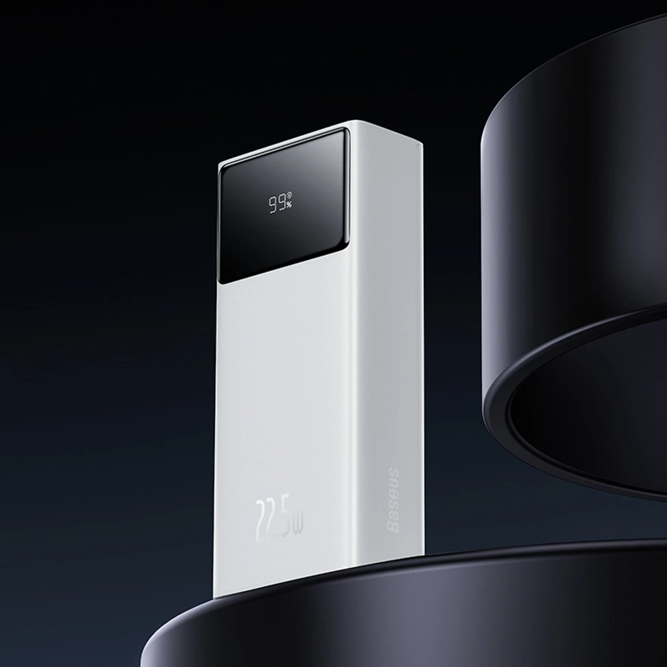 Powerbank Baseus EnerFill FP41, 30000mAh, 22.5W, me kabllo USB-A në USB-C, Bardhë
