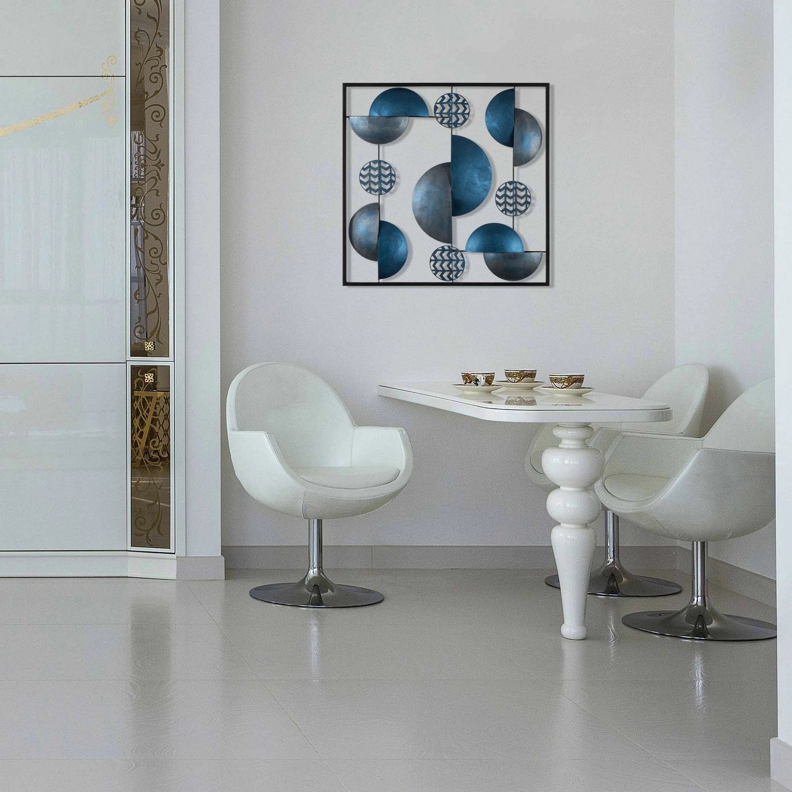 Aksesor dekorativ metalik për mur Wallity, Aurora, CH101-5