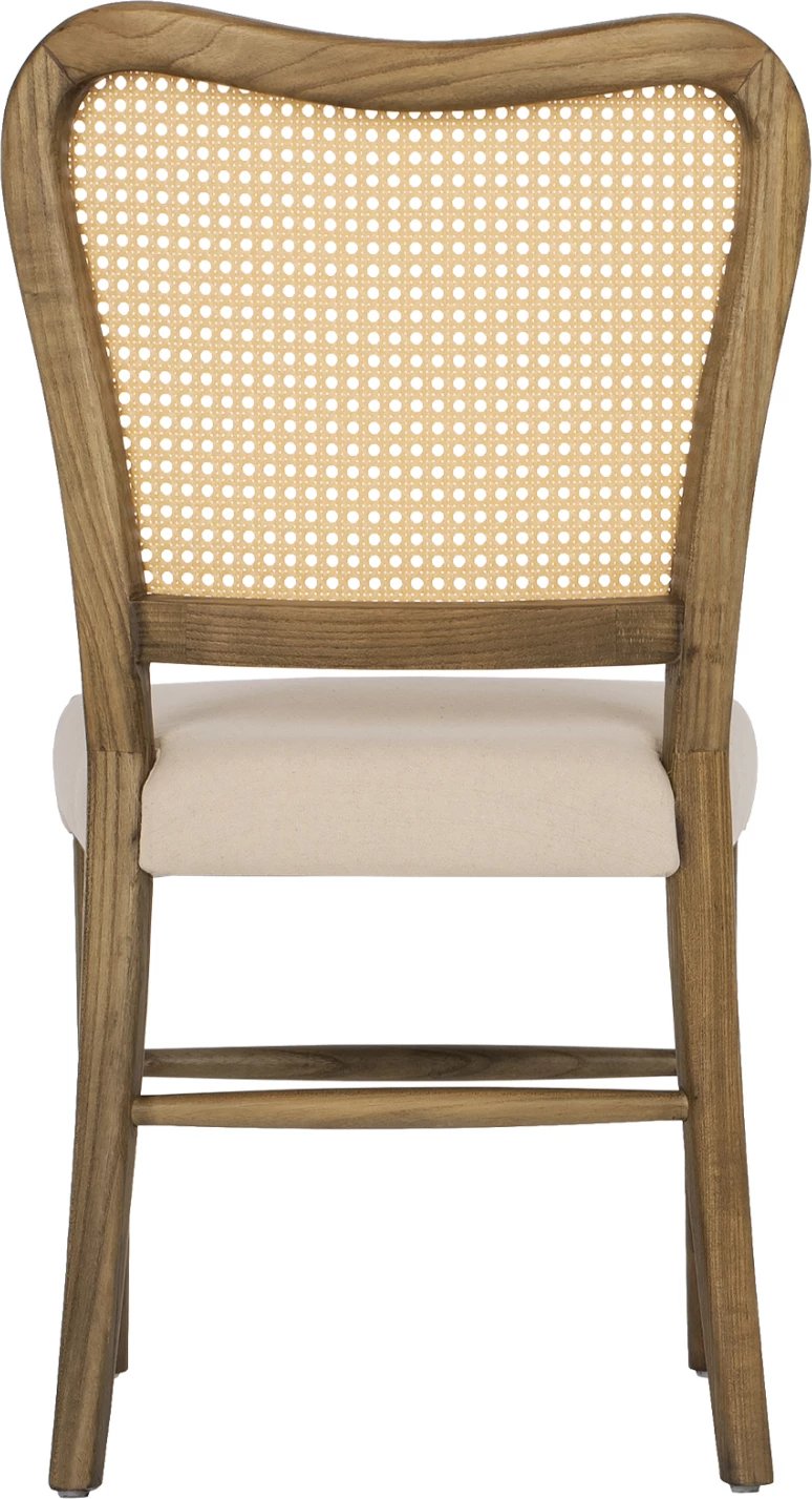 Karrige TOON dru, shpinë rattan, ulëse stof, FH9406.04, 47x52x91.5H cm