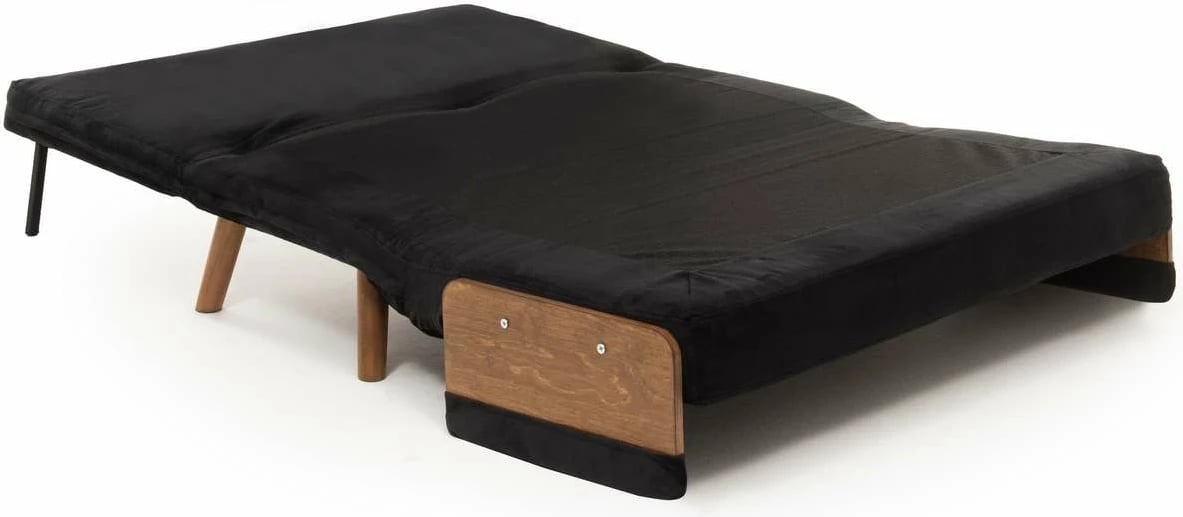 Divan-krevat dy ulëshe Atelier del Sofa Cosmo, ngjyrë e zezë