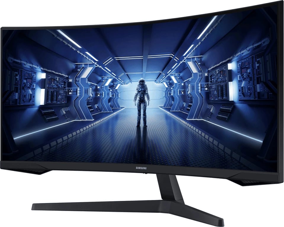 Monitor i lakuar, Samsung, C34G55TWWP (LC34G55TWWPXEN), 34", 3440x1440, 165 Hz, 1 ms, VA, 21:9, i zi
