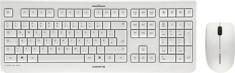 Tastierë dhe maus Cherry DW 3000, Full-size (100%), Wireless, RF Wireless, QWERTZ, Gri