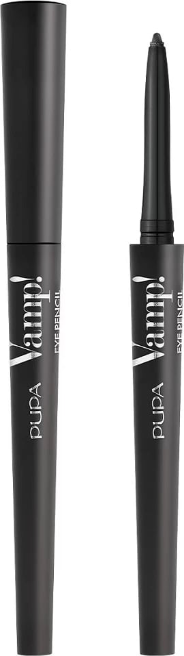 Laps për sy për femra Pupa Milano Vamp! Eye Pencil Waterproof 2in1 100 Iconic Black 0.35g