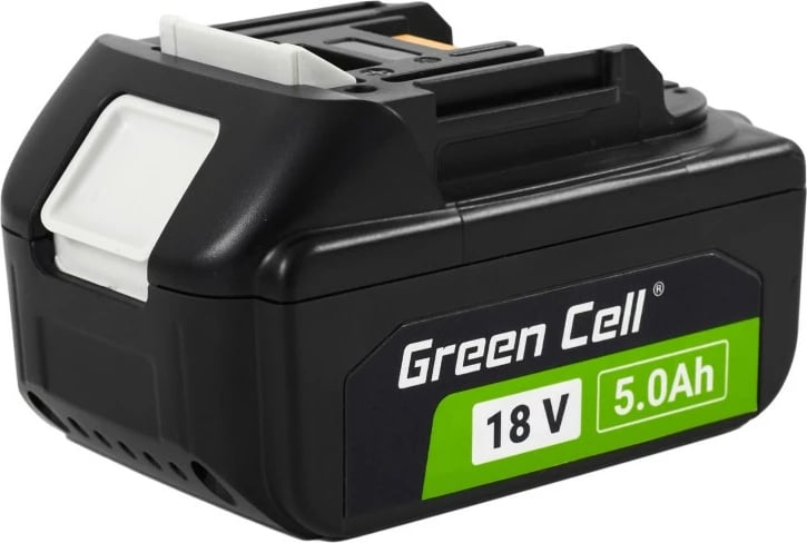 Bateri rikarikueshme Green Cell PTMA18V5 për Makita LXT 18V, 5Ah, Li-Ion, e zezë