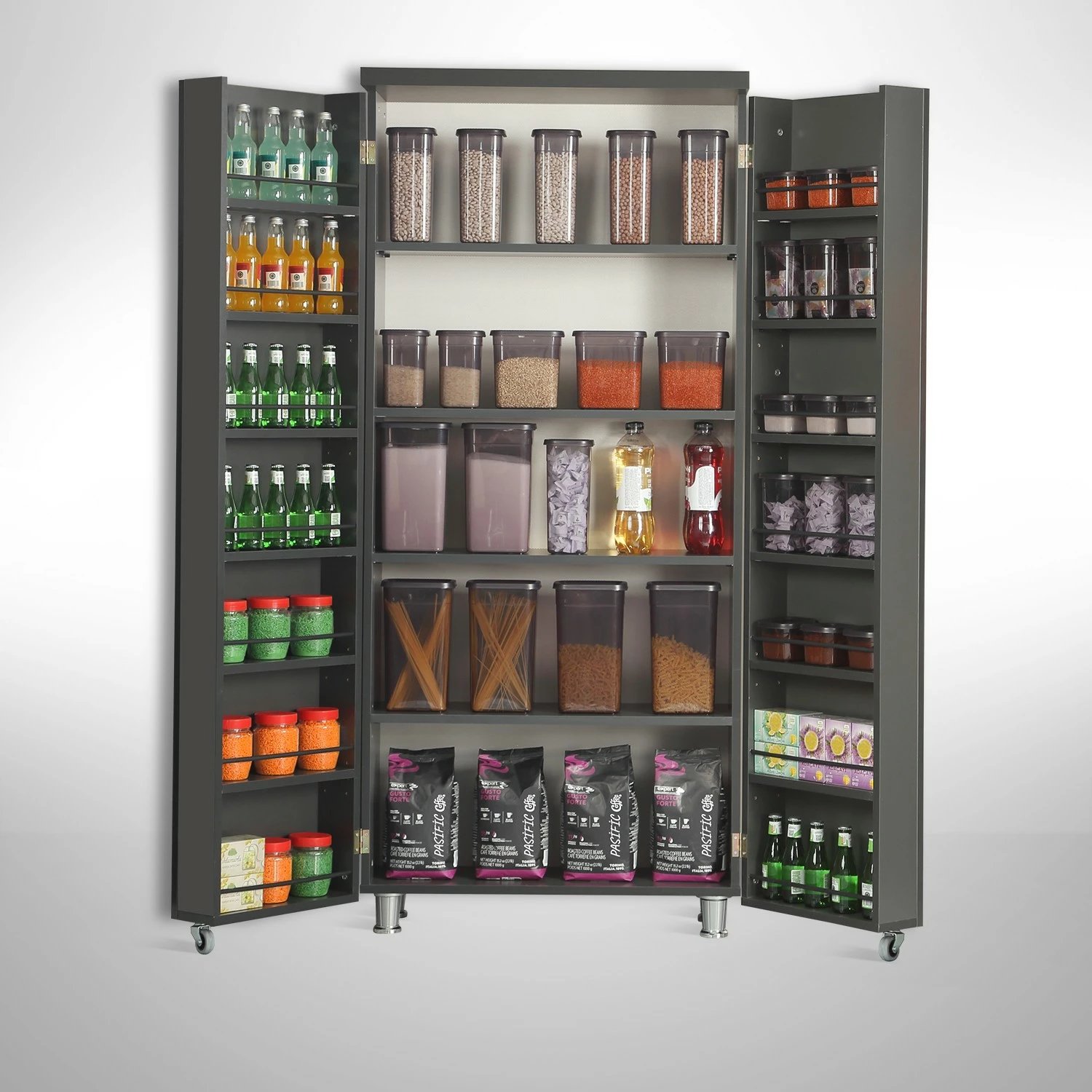 Dollap shumëpërdorimësh Hanah Home, Guzzo, ngjyrë antracit