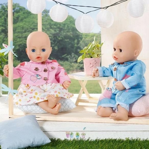 Set rrobash për kukulla Baby Annabell Zapf, 703069-116720, Rozë/Kaltër/Bardhë