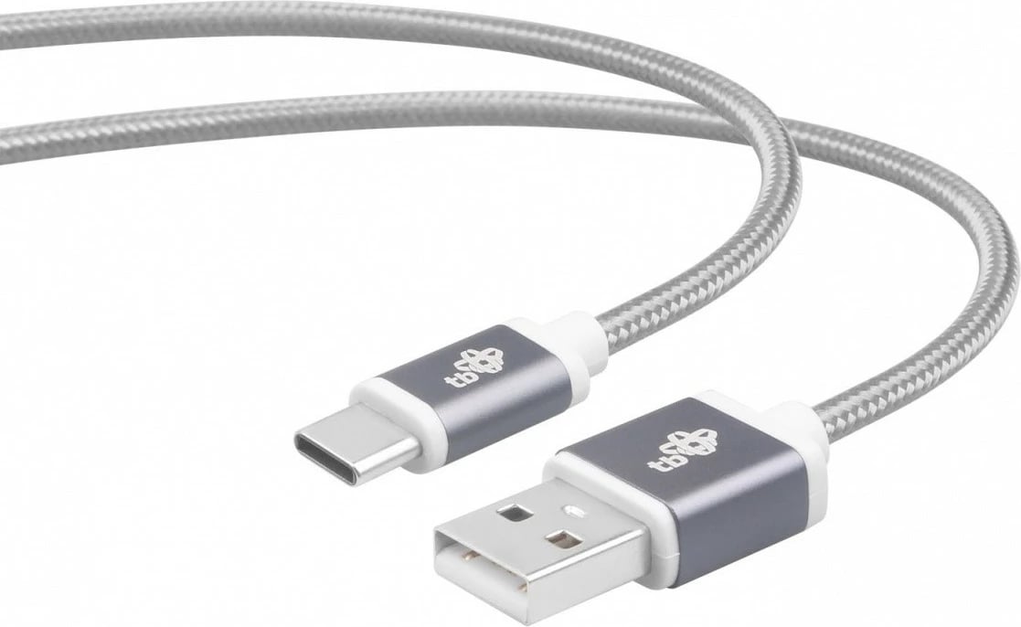 Kabllo USB në USB Type C TB, 1.5m, Gri