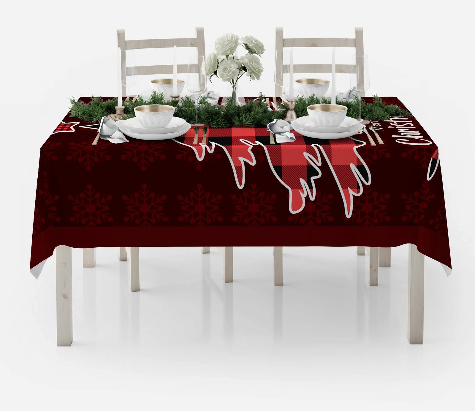 Mbulesë tavoline Hermia Concept, shumëngjyrëshe, HM-Tblnwy26-15, 140x140 cm