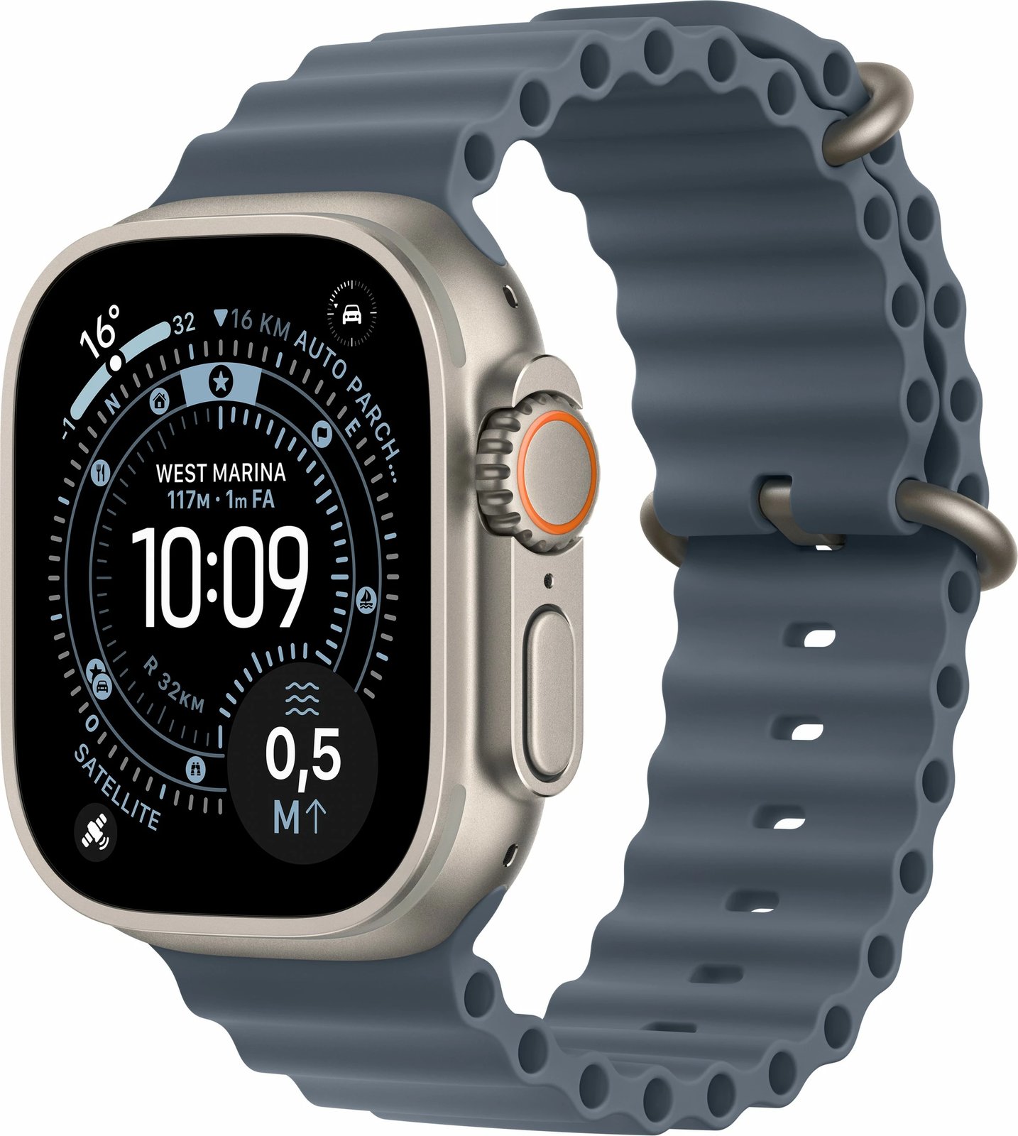 Smartwatch Apple Watch Ultra 3 Titanium Cellular 49mm Ocean maritimblau