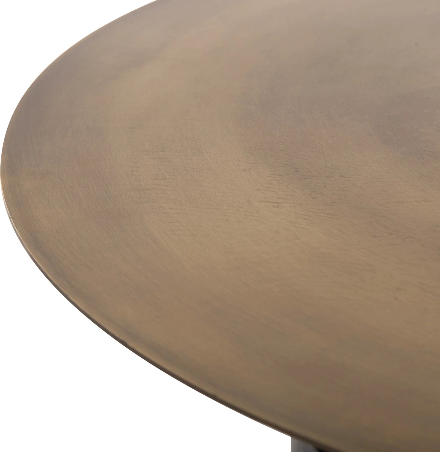 Tavolinë kafeje CUTTY FH9722 metalike, ngjyrë e zezë dhe bronz antik, Φ76x45.5H cm