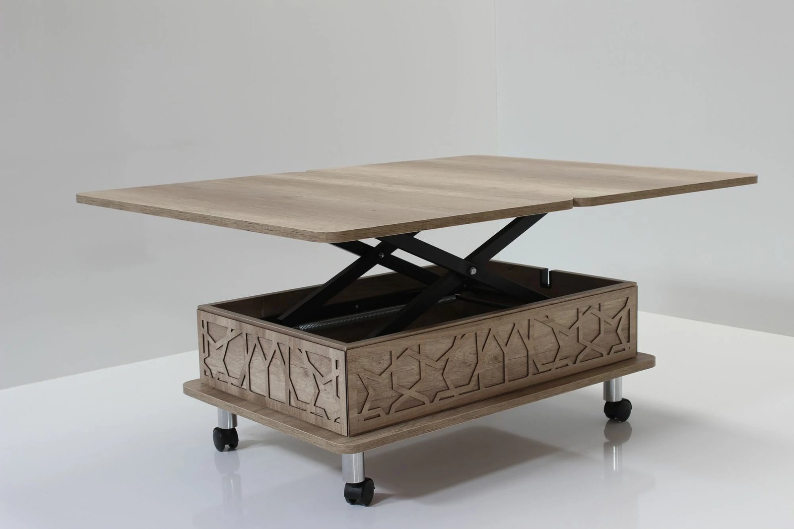 Tavolinë kafeje Alaska, Skye Decor, ngjyrë Alaska, dimensione të rregullueshme