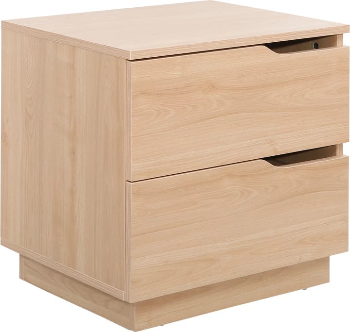 Komodinë anës krevati Verena I, ngjyrë natyrale, 48x40x48cm