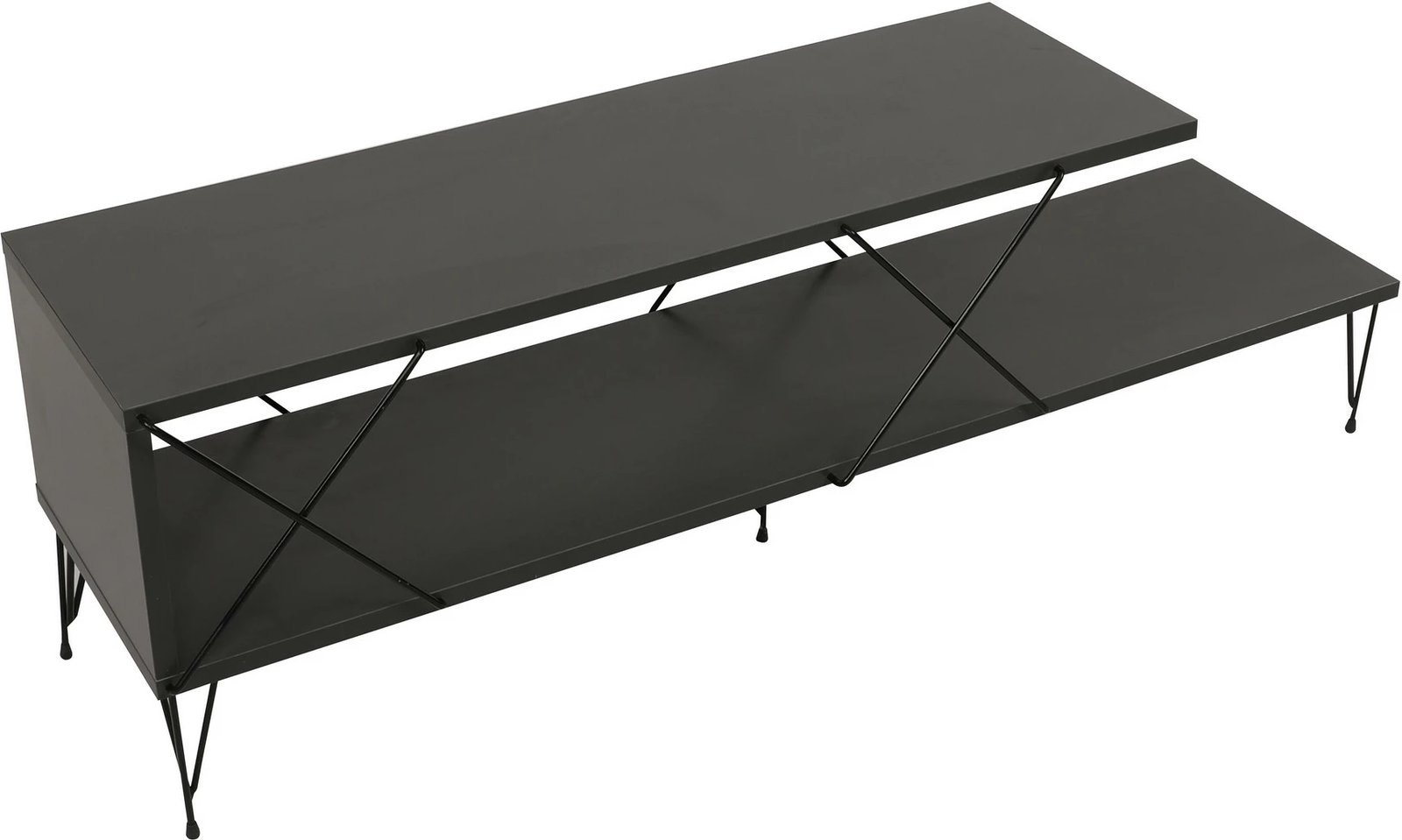 Komodë për TV Hanah Home, Street, ngjyrë antracit