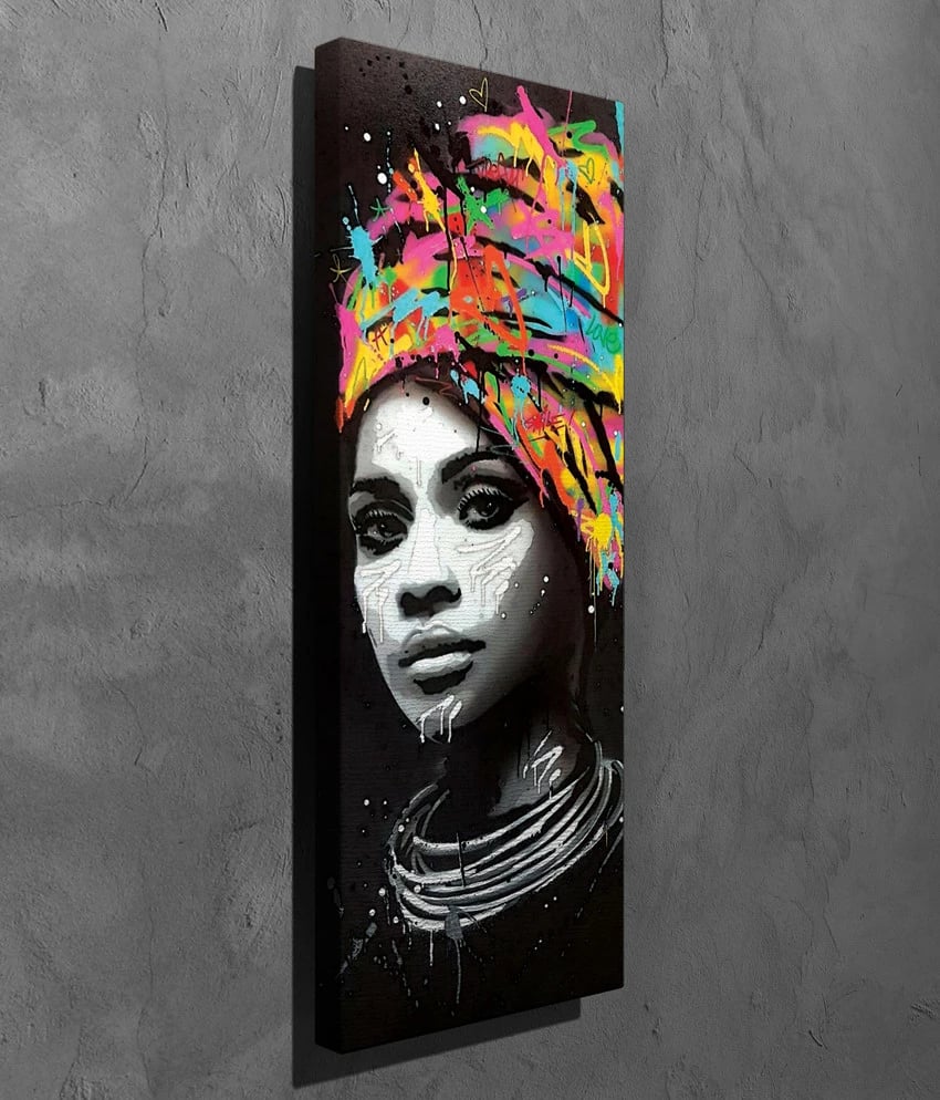 Pikturë dekorative në kanavacë, shumëngjyrëshe, PC263, 30x80cm