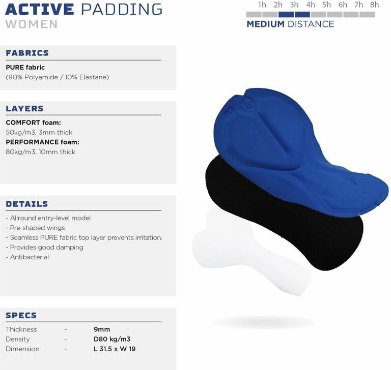 Shorce çiklizmi për femra Rogelli, të kaltra