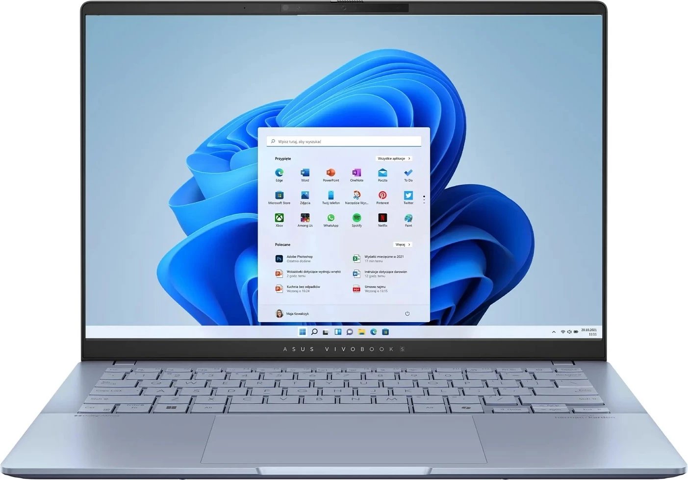 Laptop ASUS Vivobook S 14 S5406SA-PP067W, 14", Intel Core Ultra 5, 16GB RAM, 512GB SSD, Mist Blue