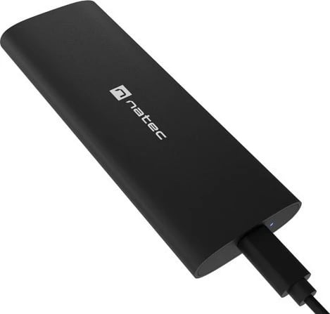 Kasë e jashtme Natec RHINO, për SSD M.2 NVMe, USB-C 3.1 Gen 2, e zezë