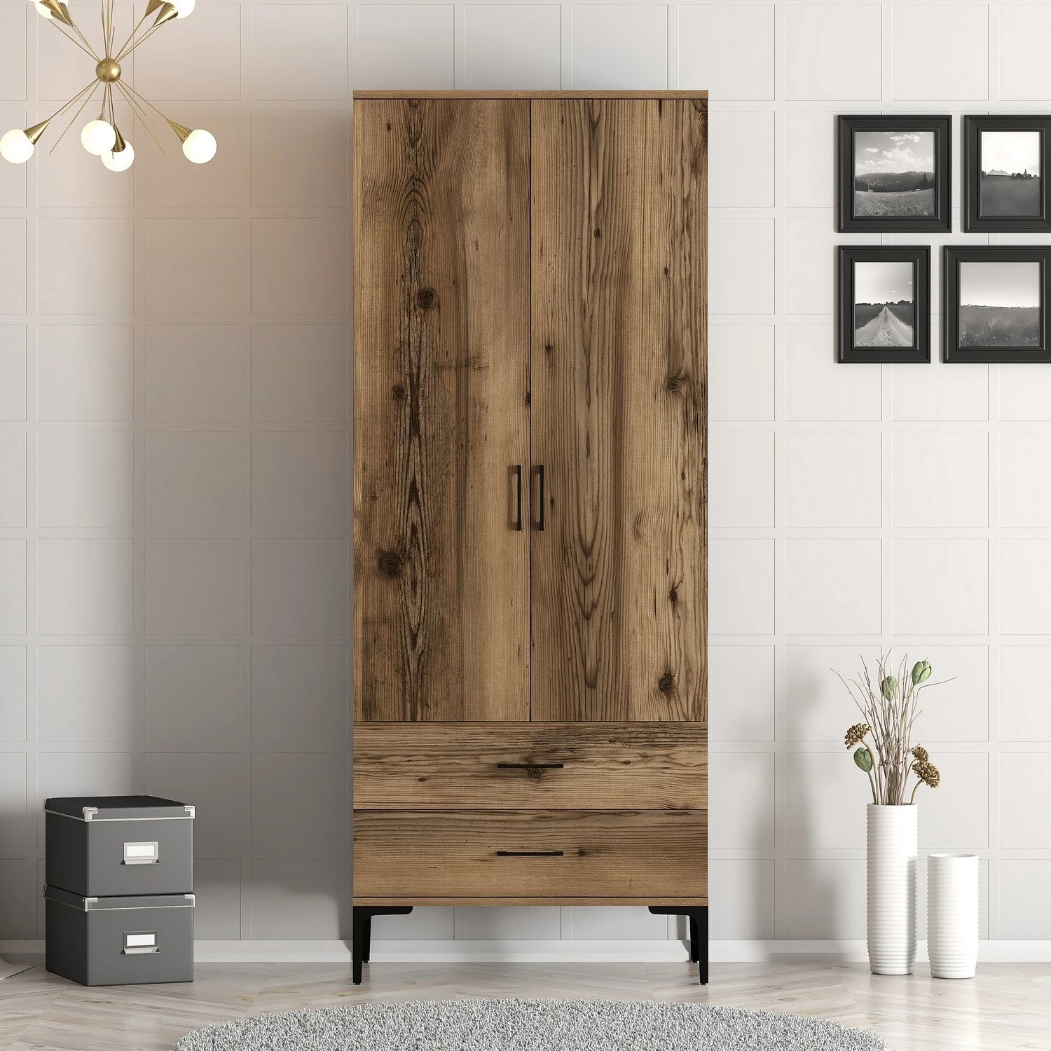 Dollap Hanah Home, Kumsal T, ngjyrë arre