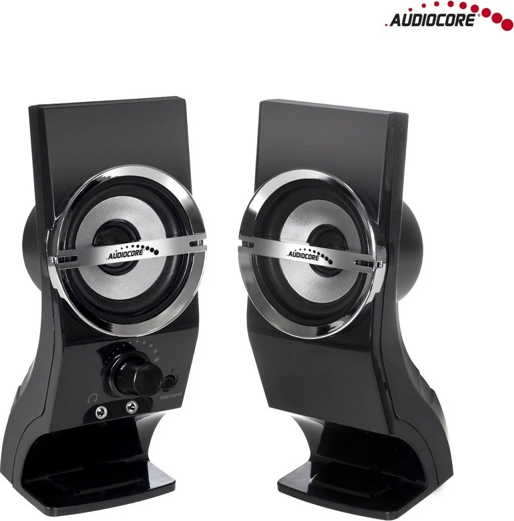 Altoparlantë kompjuteri Audiocore AC805, 6W, USB, të zi