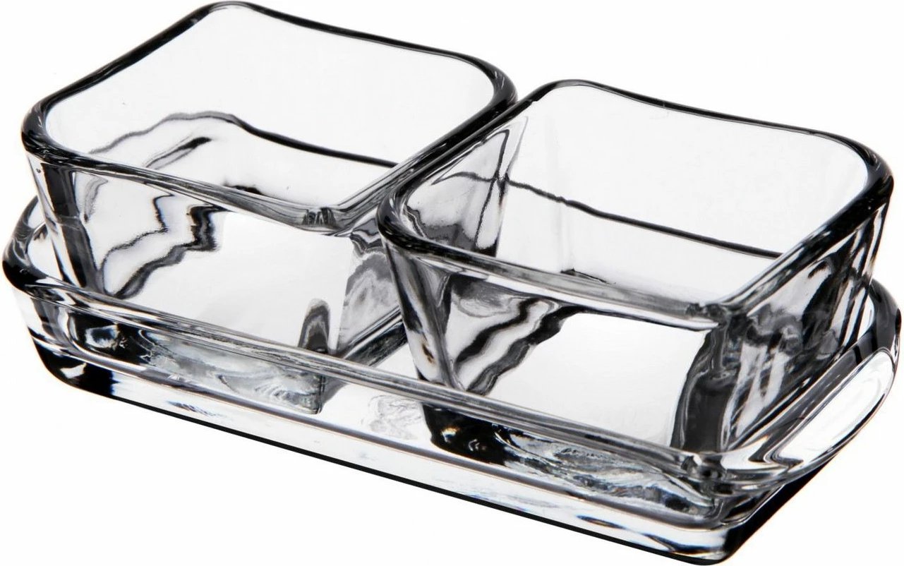 Set enë qelqi Hermia PD1279GCL, 2 copë, transparente