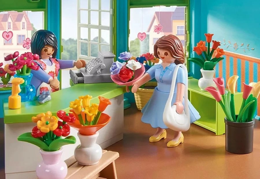 Set lodrash Playmobil My Life Flower Shop 71807 me figura, 220 pjesë