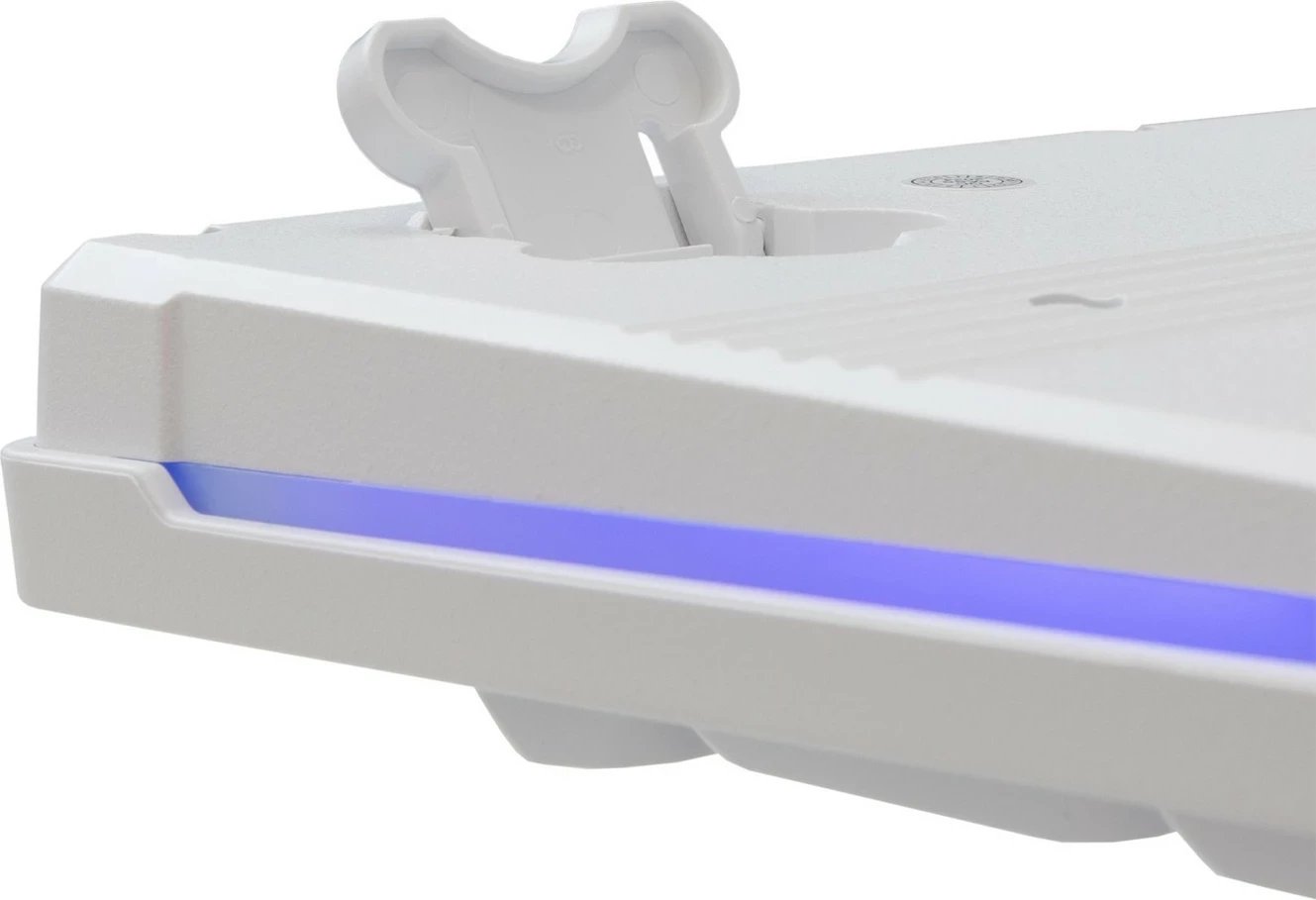 Tastierë me maus Baracuda Orca BGC-011, RGB, full-size, bardhë