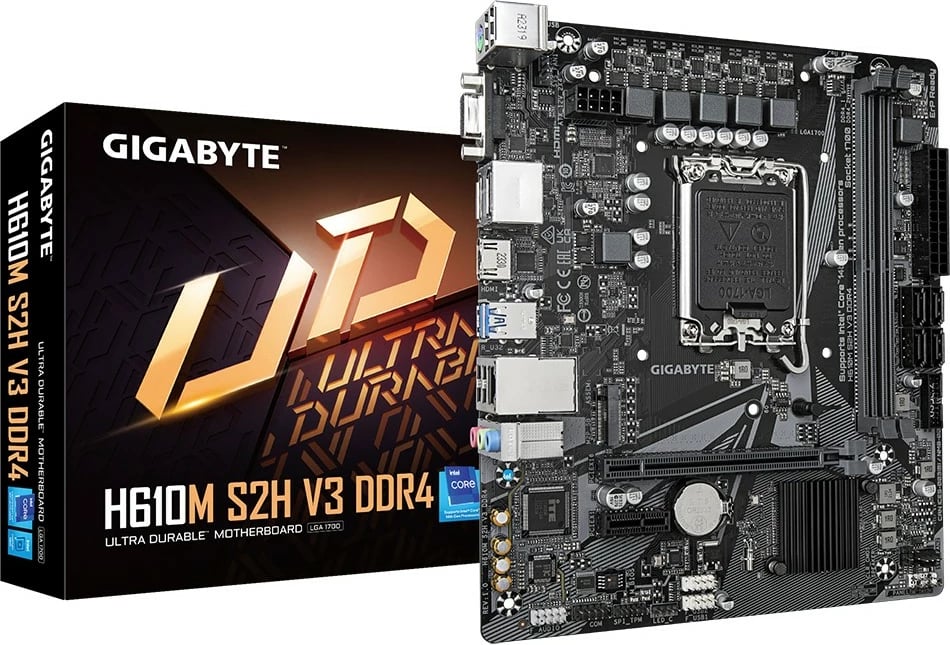 Pllakë amë Gigabyte H610M S2H V3 DDR4, Intel H610
