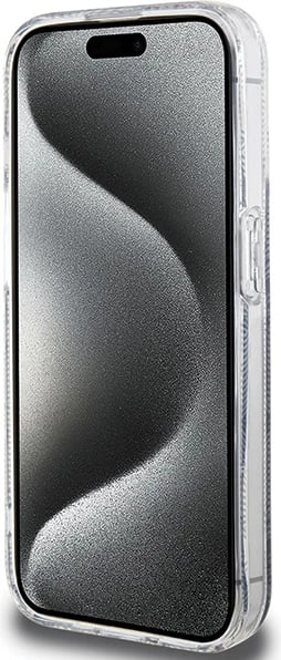 Mbështjellës Guess IML GCube MagSafe për iPhone 15 Pro, i zi Mbështjellës Guess IML GCube MagSafe për iPhone 15 Pro, i zi