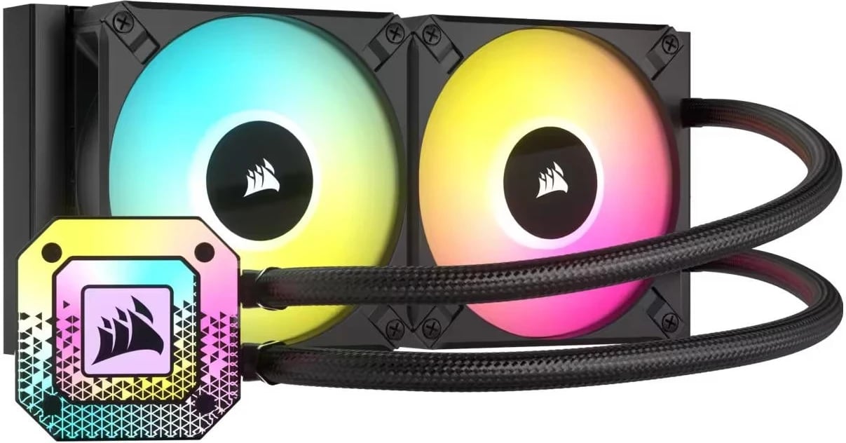 Ftohës CPU me lëng Corsair iCUE H100i ELITE CAPELLIX XT, 240mm, i zi