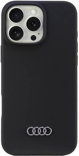 Mbështjellës Audi për iPhone 16 Pro Max 6.9", silikon, zi