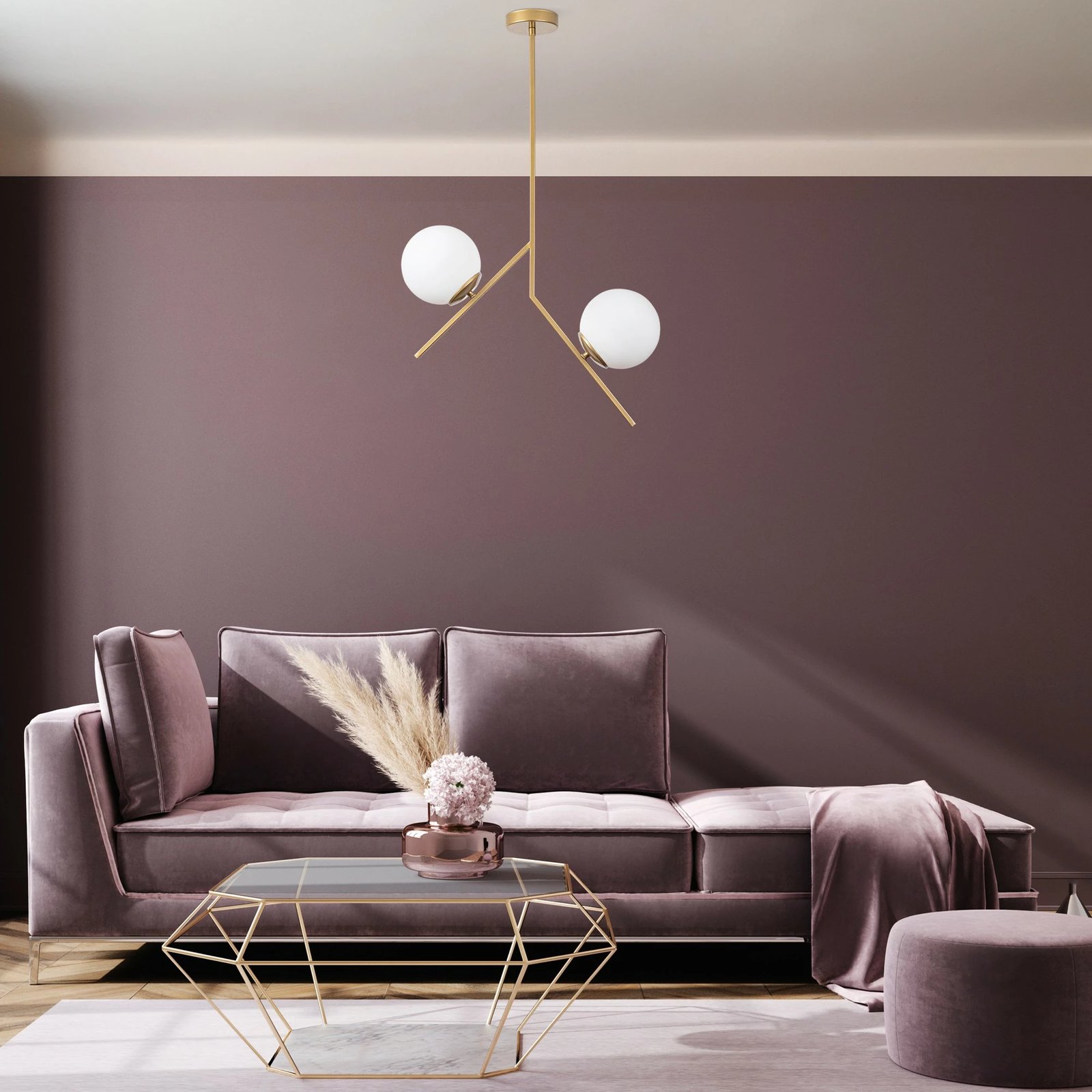 Llambë tavani Opviq, Dolunay - 144 - 1, ngjyrë ari