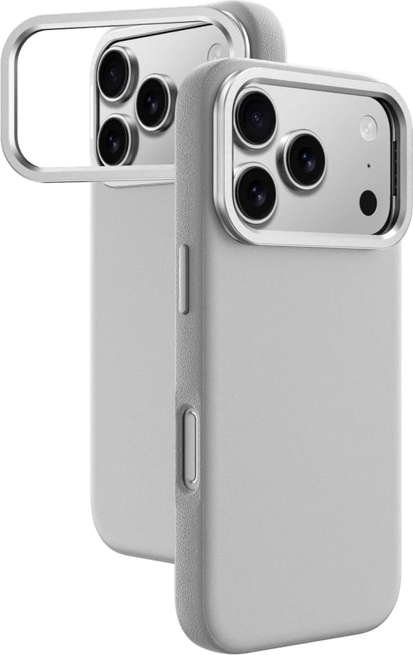 Mbështjellës AmazingThing Glamour për iPhone 17 Pro Max, me stand, Gri