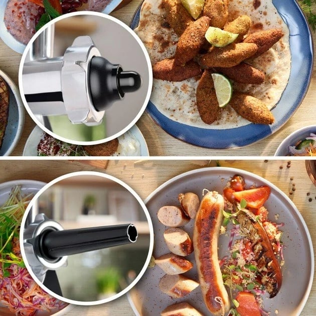 Mulli elektrik për mish Bosch MFWS660B, 500 W, i zi/argjend