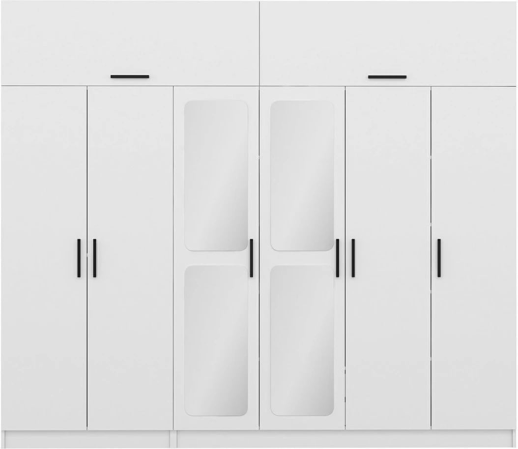 Dollap rrobash Skye Decor, ngjyrë e bardhë, Kale - 3097