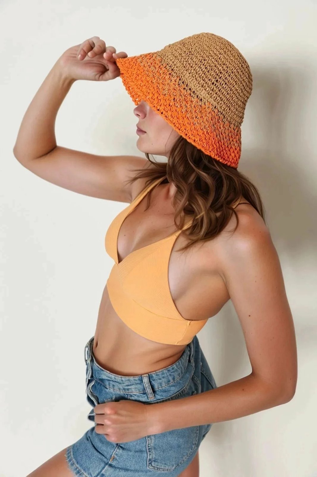 Kapelë grash Jumeon, portokalli, Hsr2072