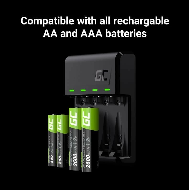Karikues baterish Green Cell GC VitalCharger GRADGC01, AA/AAA, Ni-MH, i zi