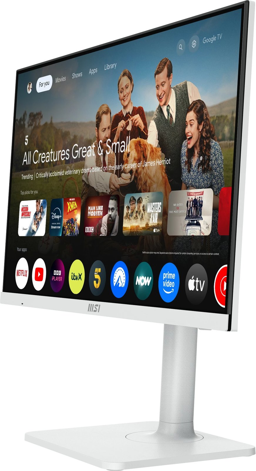 Monitor MSI Modern MD272UPSWDE 27 inç, IPS, UHD, 4ms, bardhë