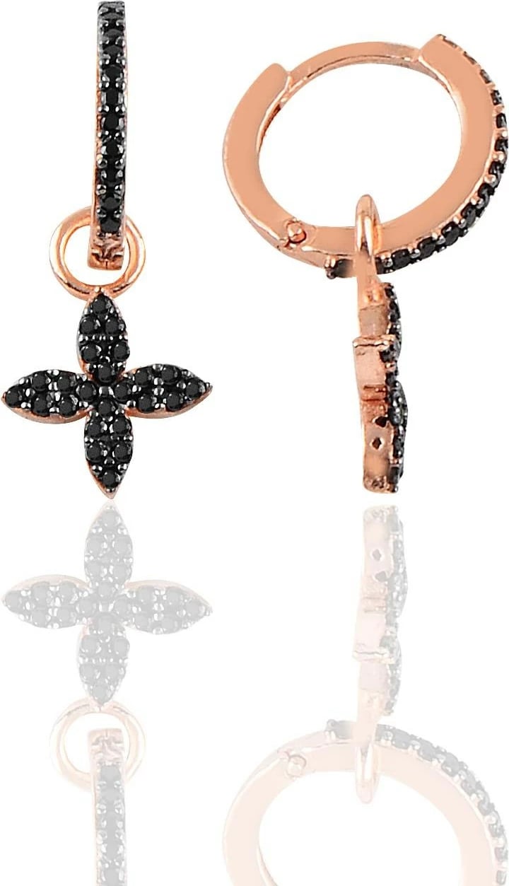 Vathë argjendi Jumeon, ngjyrë ari rozë dhe e zezë, SGTL10186YNC